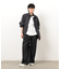 ライトオンスデニムタックワイドパンツ