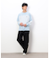 スプレー加工×ロゴ刺繍長袖Ｔシャツ