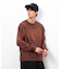 スプレー加工×ロゴ刺繍長袖Ｔシャツ
