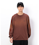 スプレー加工×ロゴ刺繍長袖Ｔシャツ
