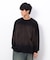 スプレー加工×ロゴ刺繍長袖Ｔシャツ