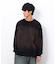 スプレー加工×ロゴ刺繍長袖Ｔシャツ
