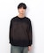 スプレー加工×ロゴ刺繍長袖Ｔシャツ