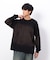 スプレー加工×ロゴ刺繍長袖Ｔシャツ