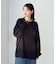 スプレー加工×ロゴ刺繍長袖Ｔシャツ