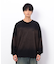 スプレー加工×ロゴ刺繍長袖Ｔシャツ