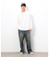 ライトオンスデニムタックワイドパンツ