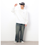 ライトオンスデニムタックワイドパンツ
