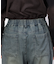 ライトオンスデニムタックワイドパンツ