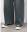 ライトオンスデニムタックワイドパンツ
