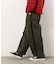 ストレッチツイルワイドテーパードラインパンツ