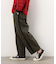 ストレッチツイルワイドテーパードラインパンツ