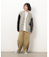 ストレッチツイルワイドテーパードラインパンツ