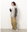 ストレッチツイルワイドテーパードラインパンツ