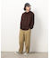 ストレッチツイルワイドテーパードラインパンツ