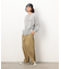 ストレッチツイルワイドテーパードラインパンツ