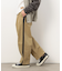 ストレッチツイルワイドテーパードラインパンツ
