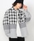 切り替えチェックシャツ