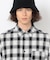 切り替えチェックシャツ
