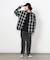 オンブレーチェックシャツ