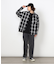オンブレーチェックシャツ