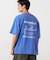 バックプリント フロスト半袖Tシャツ