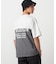 バックプリント 布帛切り替えTシャツ