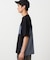 バックプリント 布帛切り替えTシャツ