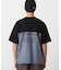 バックプリント 布帛切り替えTシャツ