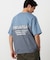 バックプリント 布帛切り替えTシャツ
