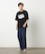 カスレロゴプリント フロスト半袖Tシャツ