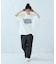 カスレロゴプリント フロスト半袖Tシャツ