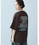 バック刺繍 半袖Tシャツ