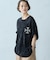 バックプリント フロスト半袖Tシャツ