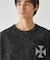 バックプリント フロスト半袖Tシャツ