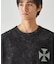 バックプリント フロスト半袖Tシャツ