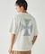 バックプリント フロスト半袖Tシャツ