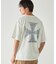 バックプリント フロスト半袖Tシャツ