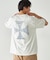 バックプリント フロスト半袖Tシャツ