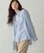 ハートロゴ刺繍 オックスシャツ
