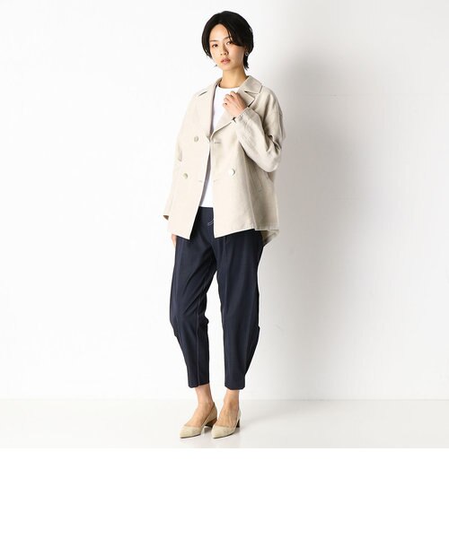 リネンデニム ショートコート｜コムサの通販｜&mall（アンドモール