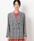 シアーオーバーチェック テーラードジャケット