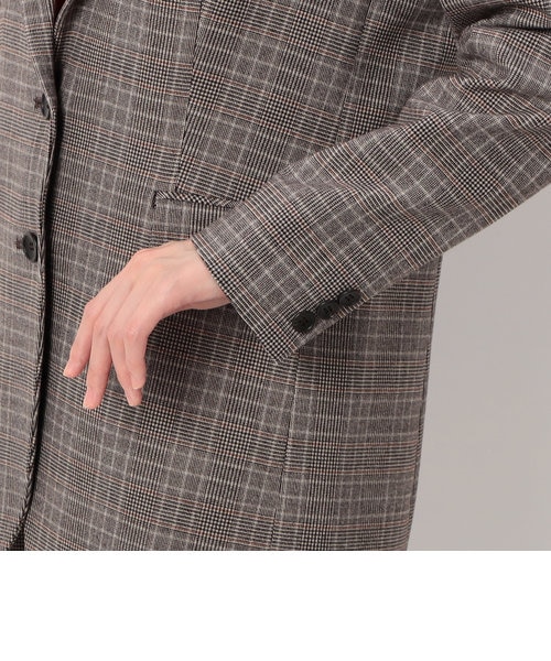 コムサ/【セットアップ対応】２ＷＡＹストレッチシアバターグレンチェック柄　ジャケット セットアップ対応】2WAYストレッチシアバターグレンチェック柄