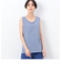 コンパクト天竺ボーダー タンクトップ