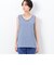コンパクト天竺ボーダー タンクトップ