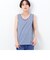 〔 TALLサイズ 〕 コンパクト天竺ボーダー タンクトップ