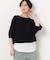 【レイヤード】ジョーゼットジャージーセットＴシャツ