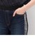 中空ストレッチデニム ウエストリブパンツ