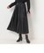 スムースジャージーフェイクレザー 親子アコーディオンプリーツスカート