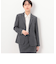 【セットアップ対応】ウールストライプ シングルジャケット